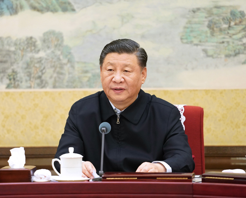 12月26日至27日，中共中央政治局召開“不忘初心、牢記使命”專題民主生活會，中共中央總書記習(xí)近平主持會議并發(fā)表重要講話。新華社記者 李學(xué)仁 攝